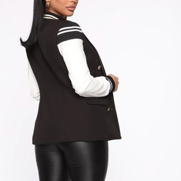 Calling The Shots Blazer - Black/White - Picture 3 of 4